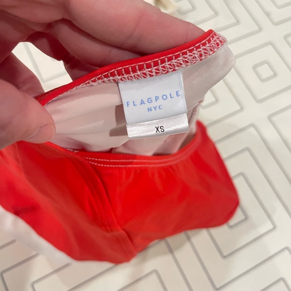 Flagpole NYC Jade Strawberry Retro One Piece Swimsuit - Picture 10 of 14